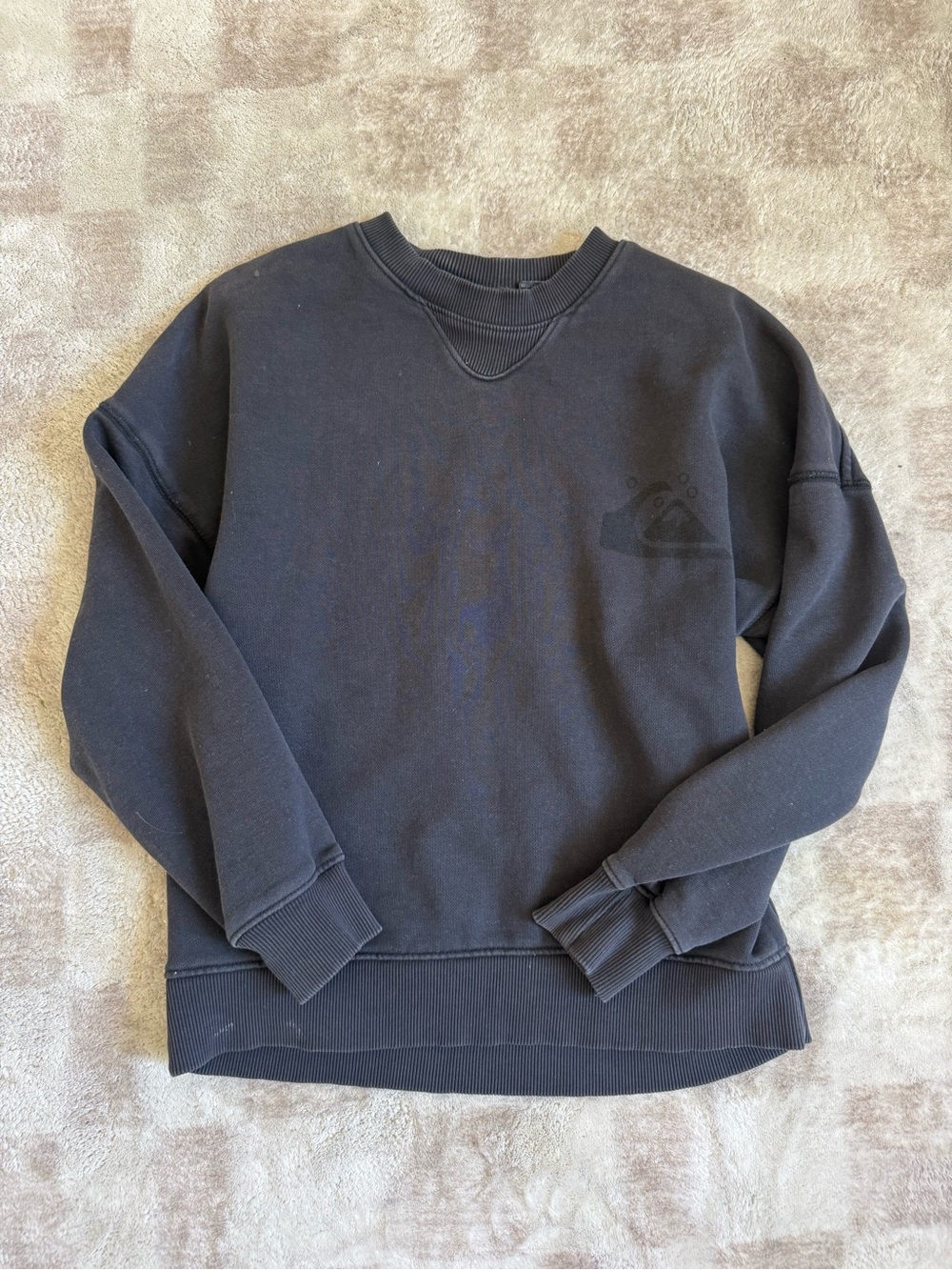 Quiksilver Women's Black Crewneck Sweatshirt